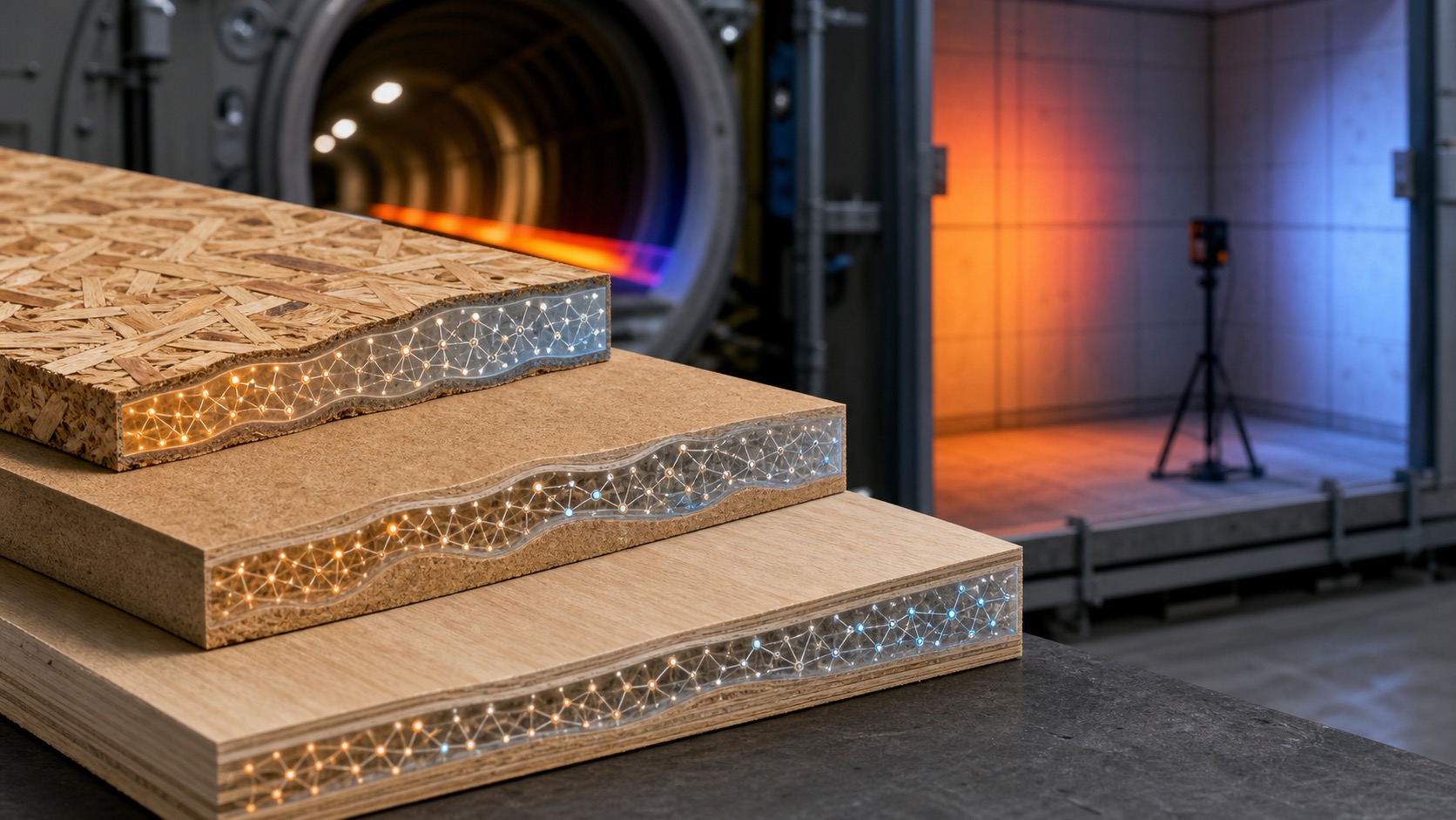 From treatment to material design: the rise of built-in fire protection for wood panels and engineered timber