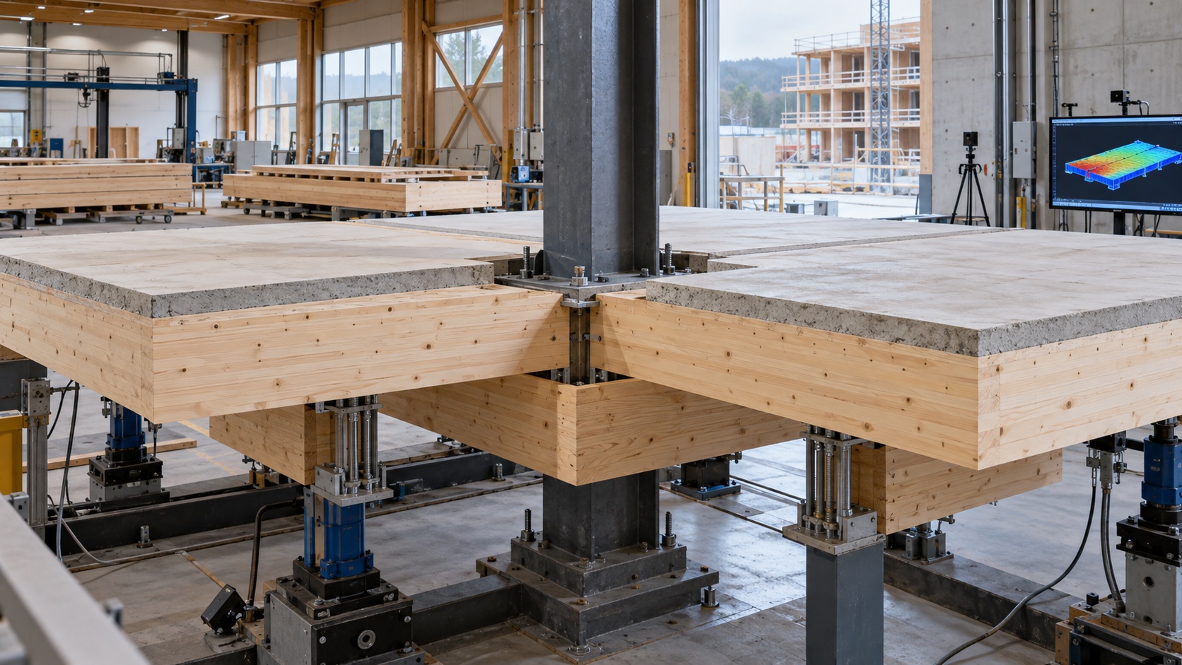 Uma laje h�brida aponta uma nova etapa para a pr�-fabrica��o em madeira